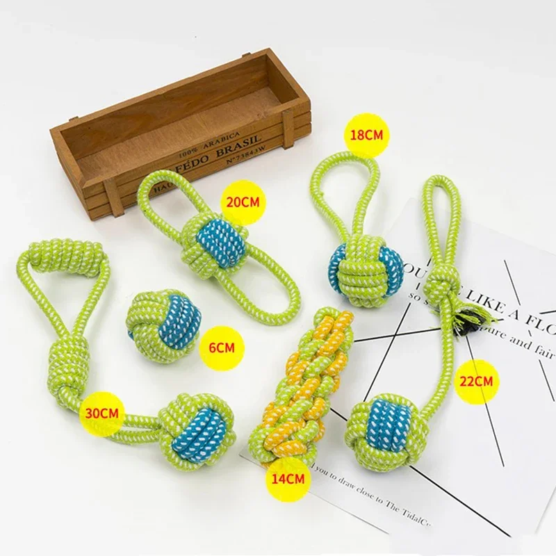 Juguetes para perros grandes y pequeños, juguete interactivo de cuerda de algodón, Mini juguetes para perros, accesorios para perros, cepillo de dientes, juguete para masticar para cachorros - imagen 2