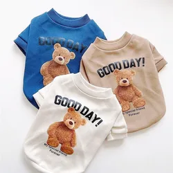 Sudadera con capucha para perros y gatos con estampado de ositos