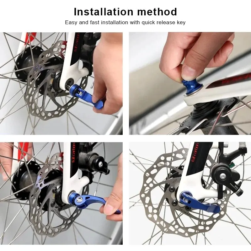 Eje bicicleta de montaña para rueda delantera y trasera compatible - imagen 5