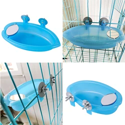 Bañera con espejo para loros – Jaula de baño pequeña