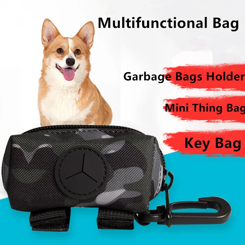 Dispensador de bolsas de caca de perro, soporte multifuncional para perros, bolsas de basura, almacenamiento de Toliet al aire libre - imagen 3