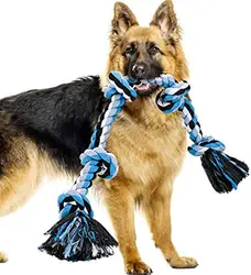 Cuerda mordedor para perro – Juguete para masticar y limpiar dientes