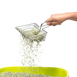 Pala limpiadora arena gatos – Acero inoxidable resistente