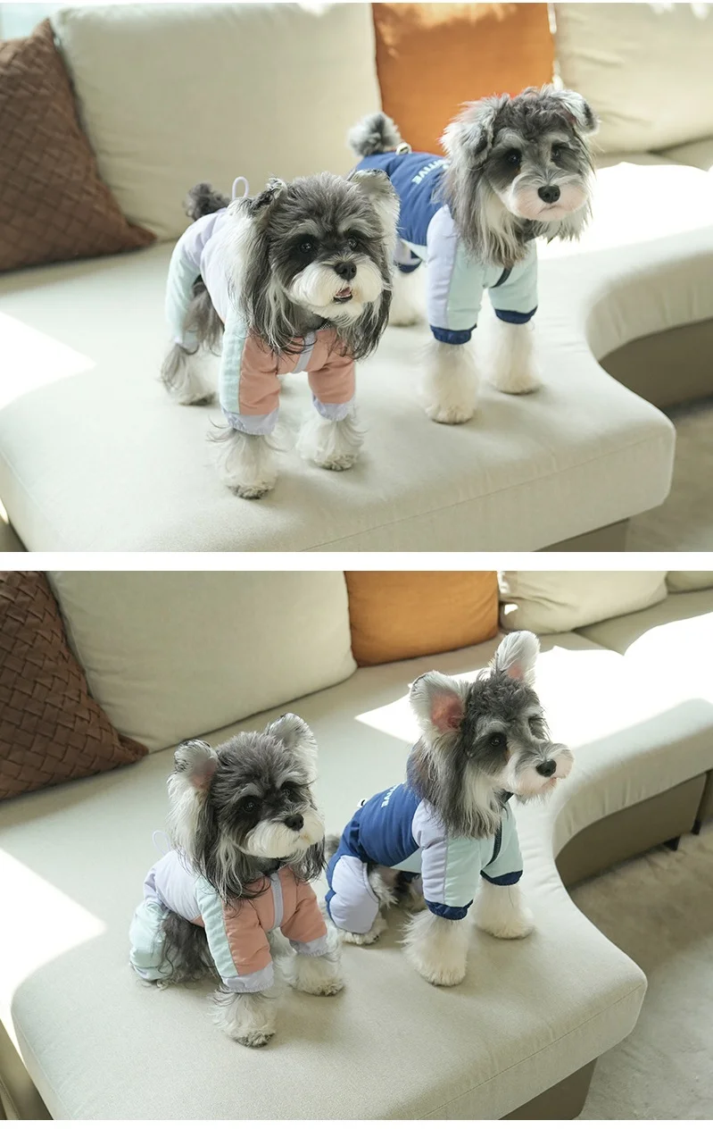 Sudadera con capucha Extra cálida para perros, chaqueta para perros pequeños, abrigos para cachorros con capucha, abrigo cálido para perros con anillo de correa, ropa a prueba de viento para perros - imagen 4