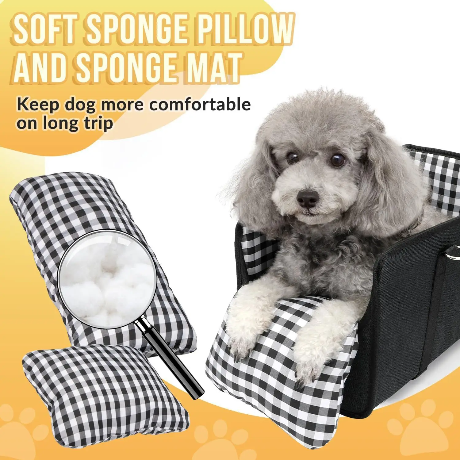 Asiento de coche para mascotas, reposabrazos, asiento portátil para perros pequeños, consola central para perros pequeños, perrera, productos para mascotas - imagen 5