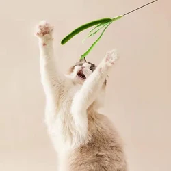 Poste con plumas y hierba gatera para gatos