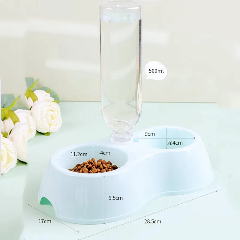 Comedero doble automático para perros y gatos – Agua y comida - imagen 2