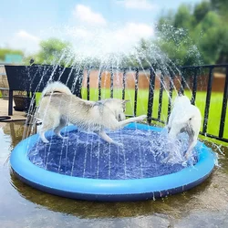 Estera acuática con aspersor para perros grandes – Juguete de verano para el jardín