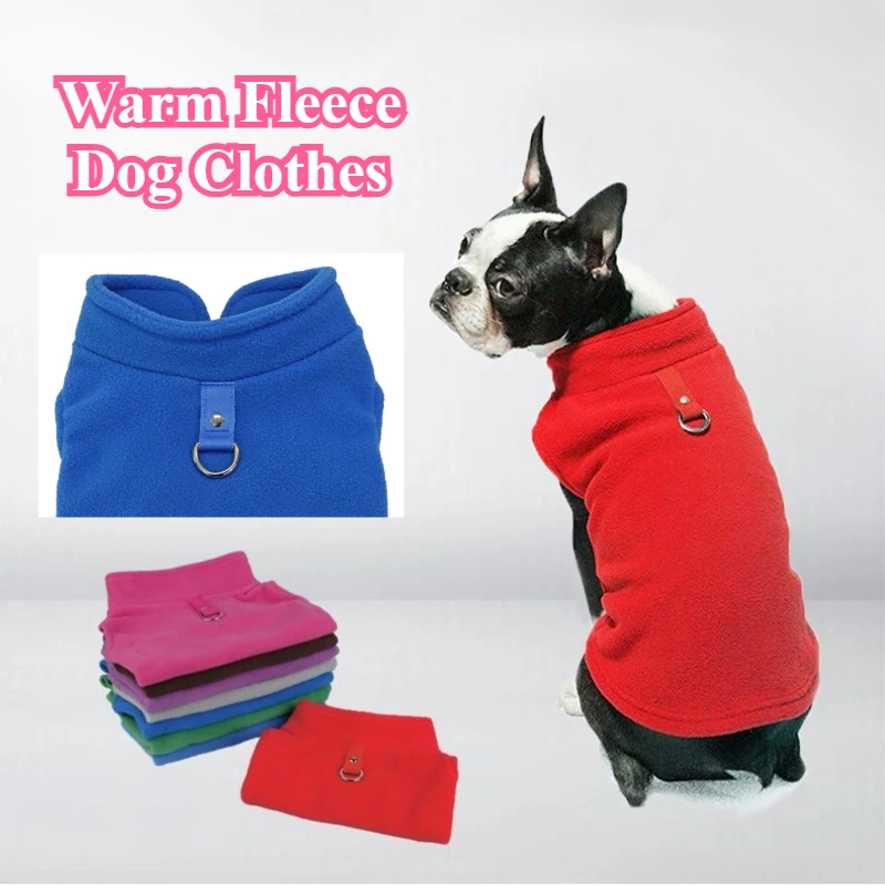 Jersey cálido, sudadera con capucha de lana para perros con anillo en D, ropa de invierno para cachorros, sudadera suave para mascotas, chaleco y abrigo para otoño e invierno