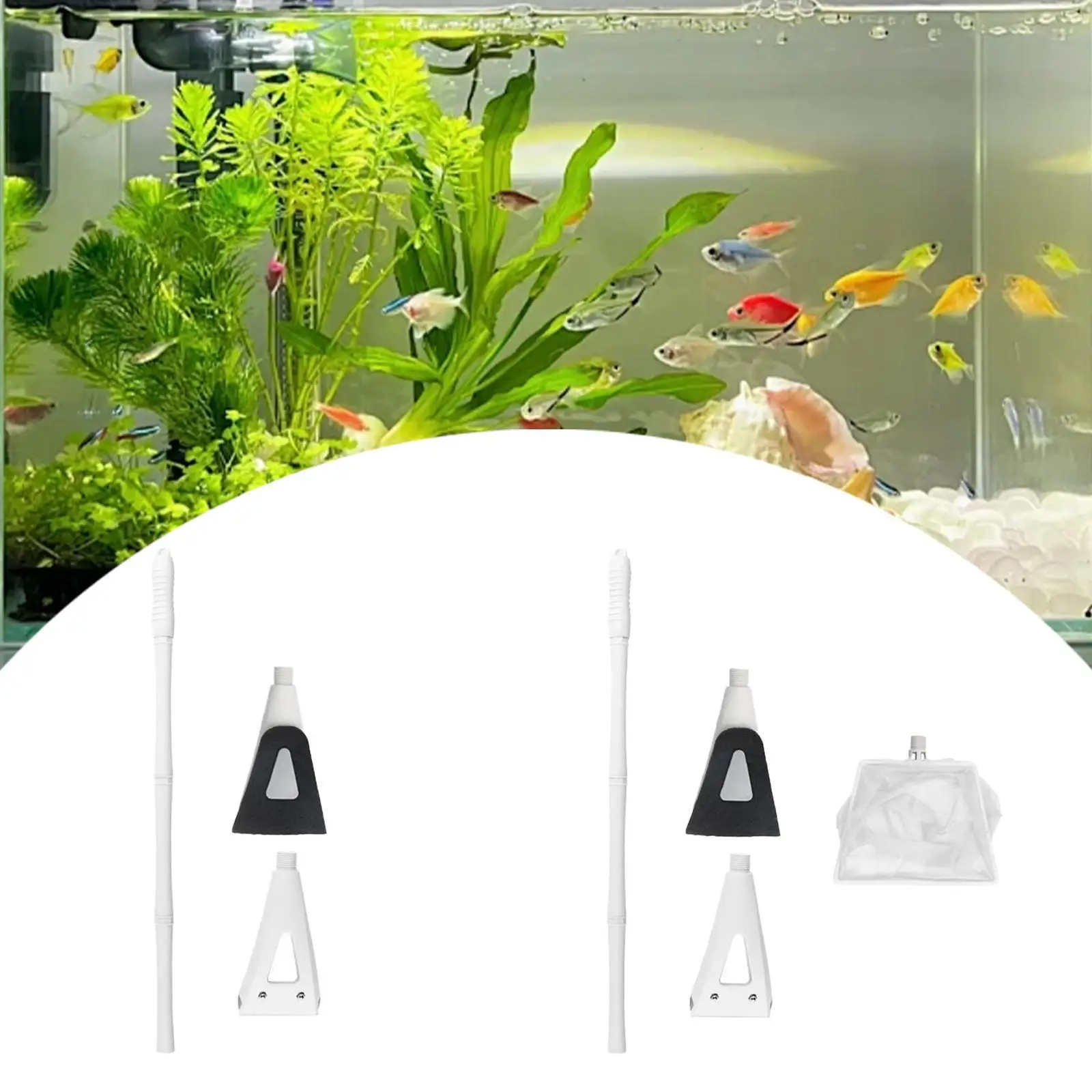 Aquarium Moss Cleaning Tool Kit Versatile Easy to Assemble Scraper Aquarium Accessories for Aquatic Plant Water Grass Home Use Aquarium Moss Cleaning Tool Kit Versatile Easy to Assemble Scraper Aquarium Accessories for Aquatic Plant Water Grass Home Use