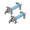 2pcs Grey elephant