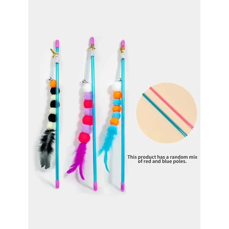 1 Uds nueva cuerda elástica pieles de imitación insecto divertido palo de gato adecuado para gatos - imagen 3