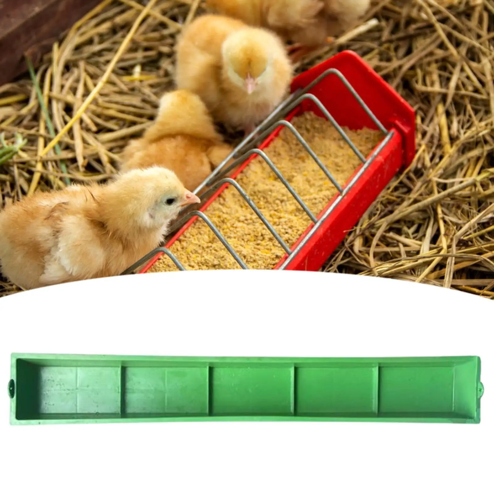 Feed Trough Large Capacity Portable Chicken Feeder for Deer Sheep Goat