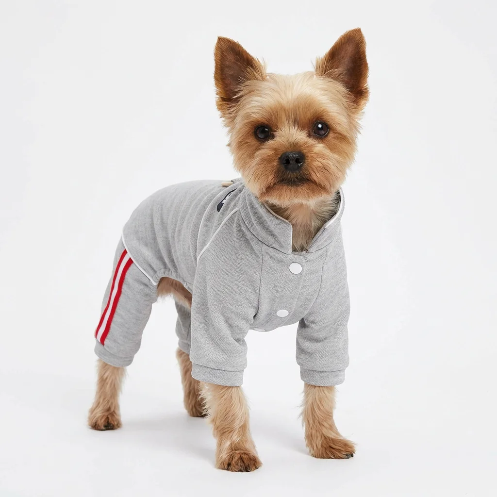 Mono de algodón a rayas para perros pequeños – Ideal para Yorkie y Chihuahua - imagen 2