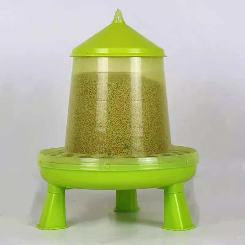 Comedero para aves de corral de 2kg y 4kg, cubo para beber, contenedor de alimentación automática de plástico con patas, ganso, gallina, pollo, suministros de bebedero - imagen 5