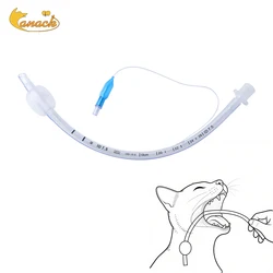 Tubo endotraqueal desechable para perros y gatos en PVC - cómodo manejo