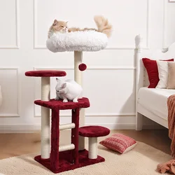 Árbol para gatos grande con plataformas de sisal y nido integrado