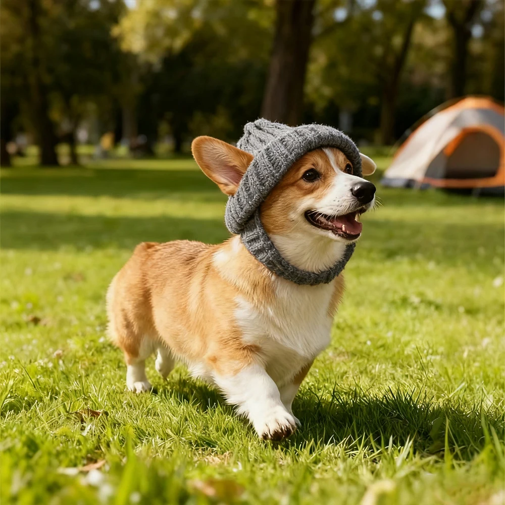 Gorro de punto para perro maltés – Protege orejas del frío en invierno - imagen 5