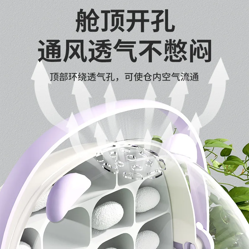 Juego de sericultura de gusano de seda para bebés y estudiantes, caja de alimentación de cápsula espacial para almacén de bebés, almacén de alimentación especial, caja de cría - imagen 2