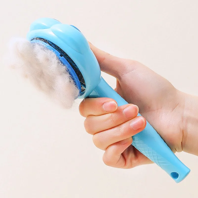 Dog Brush Self Cleaning Cat Brush Automatic Dogs Comb One Button Pet Hair Remover Dog Grooming Massage Cat Brushes Pet Products - imagen 4