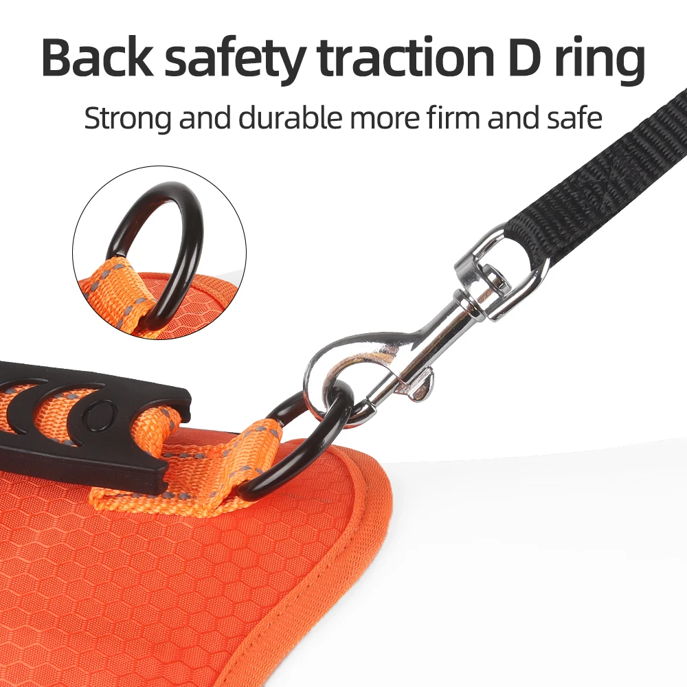 Arnés reflectante para perros pequeños y medianos, correa ajustable para el pecho para mascotas, chaleco transpirable para cachorros, suministros para caminar al aire libre, Chihuahua y Pug - imagen 3