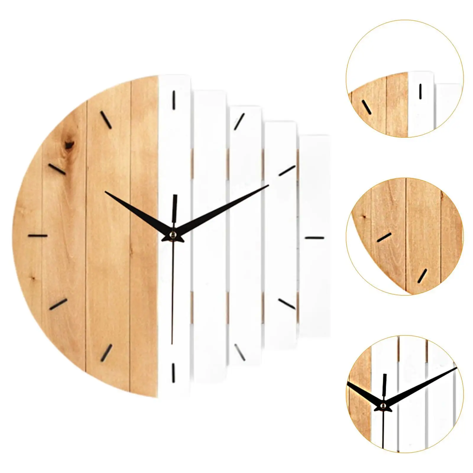 Reloj de pared Interior de diseño minimalista, reloj colgante silencioso, resistente al desgaste, creativo, para Interior, dormitorio, tienda, sala de estar - imagen 5