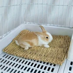 Alfombra hierba natural tejida para conejos y pequeños animales