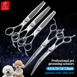 Juego de tijeras grooming para perros – Rectas, curvas y deshilachado