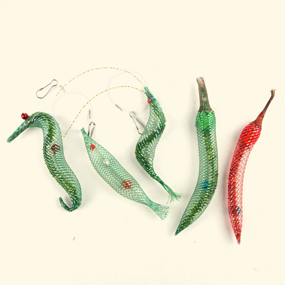 Juguetes de tubo suave para gatos, reemplazo interactivo de cabeza, simulación de oruga, juguete para gatos, palo de juguete para gatos, reemplaza la cabeza con un insecto grande - imagen 3