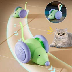 Juguete interactivo para gatos: ratón y coche eléctrico recargable