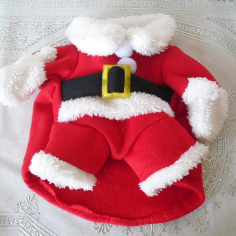 Disfraces navideños para gatos, ropa divertida de Papá Noel para gatos pequeños, perros, Navidad, Año Nuevo, ropa para gatos, trajes de invierno para gatitos - imagen 3