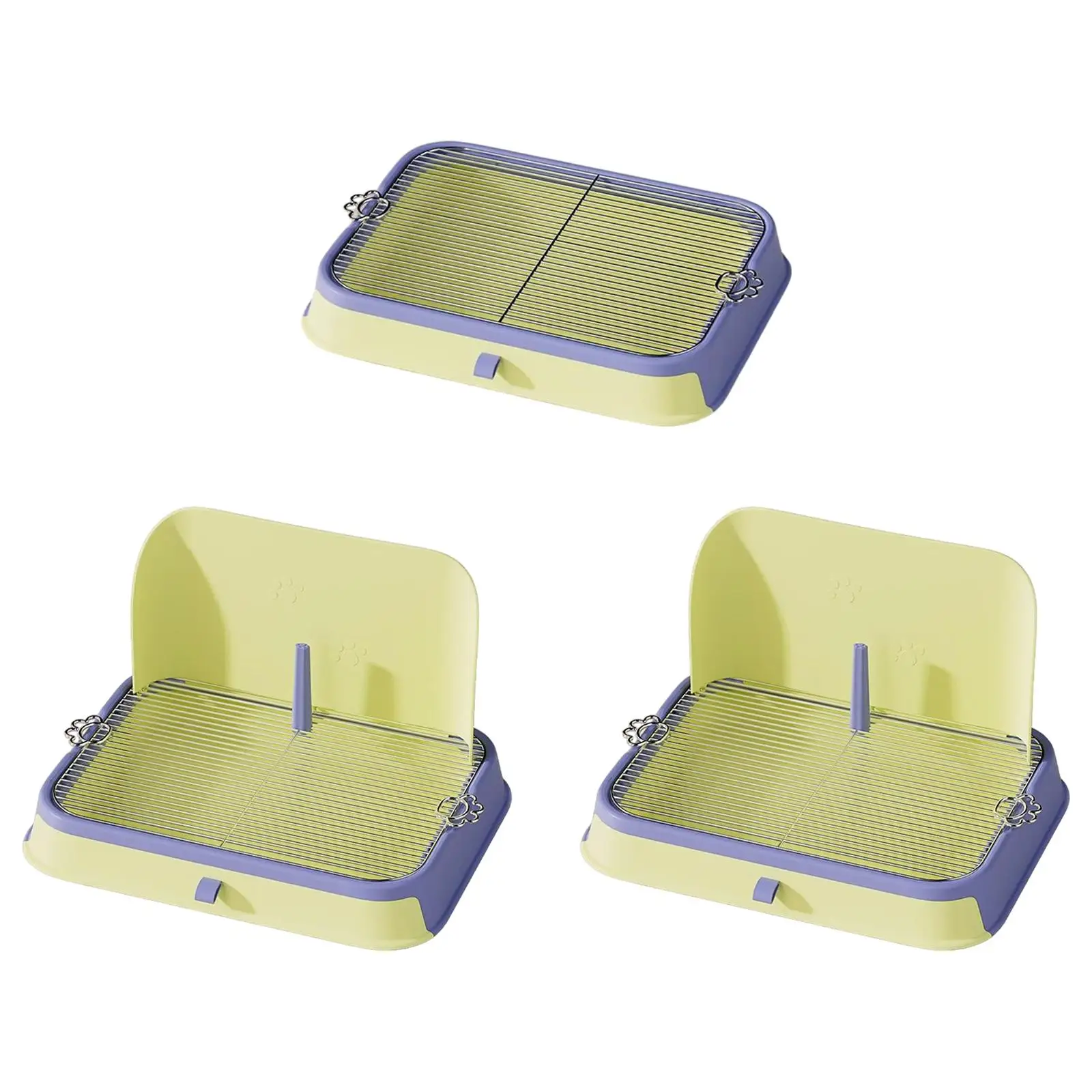 Dog Toilet Pee Pad Holder Detachable Dog Training Pad Stainless Steel Mesh Frame for Small Animals Puppy Bunny Hamster