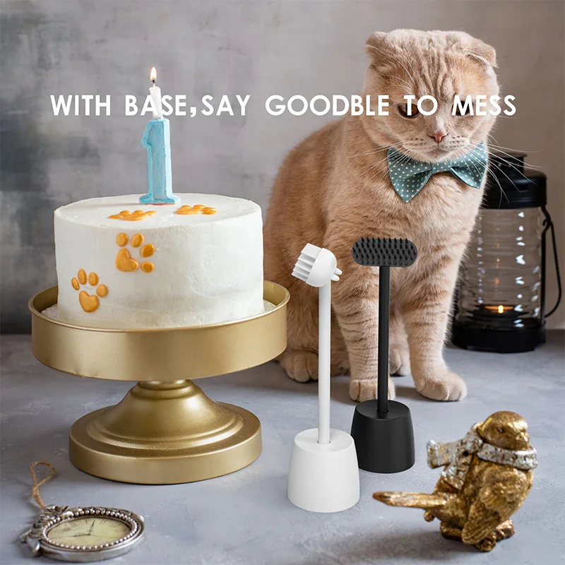 Peine para gatos 2 en 1, cepillo masajeador interactivo para gatos, removedor de pelo para mascotas, suministros de aseo para gatos, perros y gatitos, accesorios para gatos - imagen 3