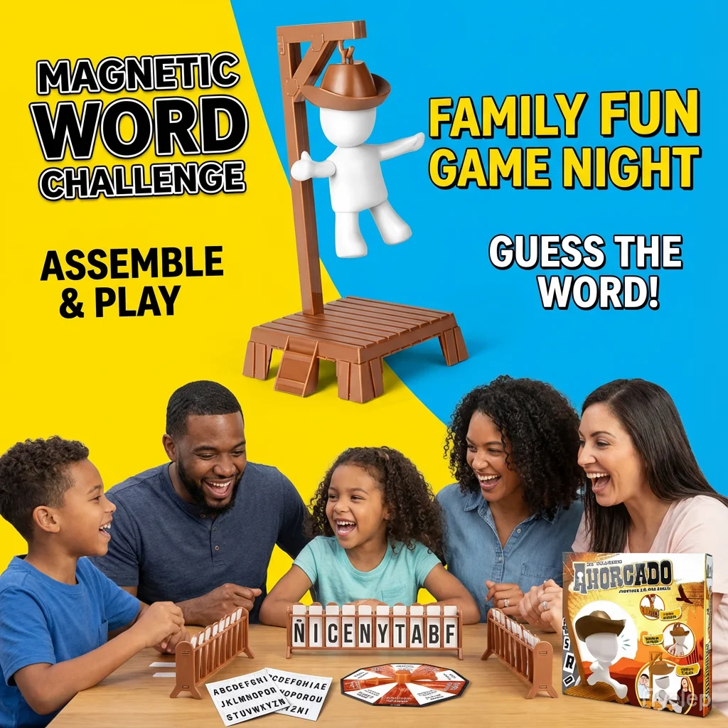 Juego de Mesa Magnético Vaquero 2026 - Adivina la Palabra de Viaje