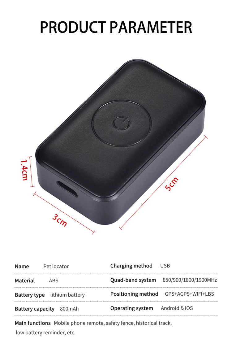 Localizador GPS perros - Detalle dispositivo resistente agua