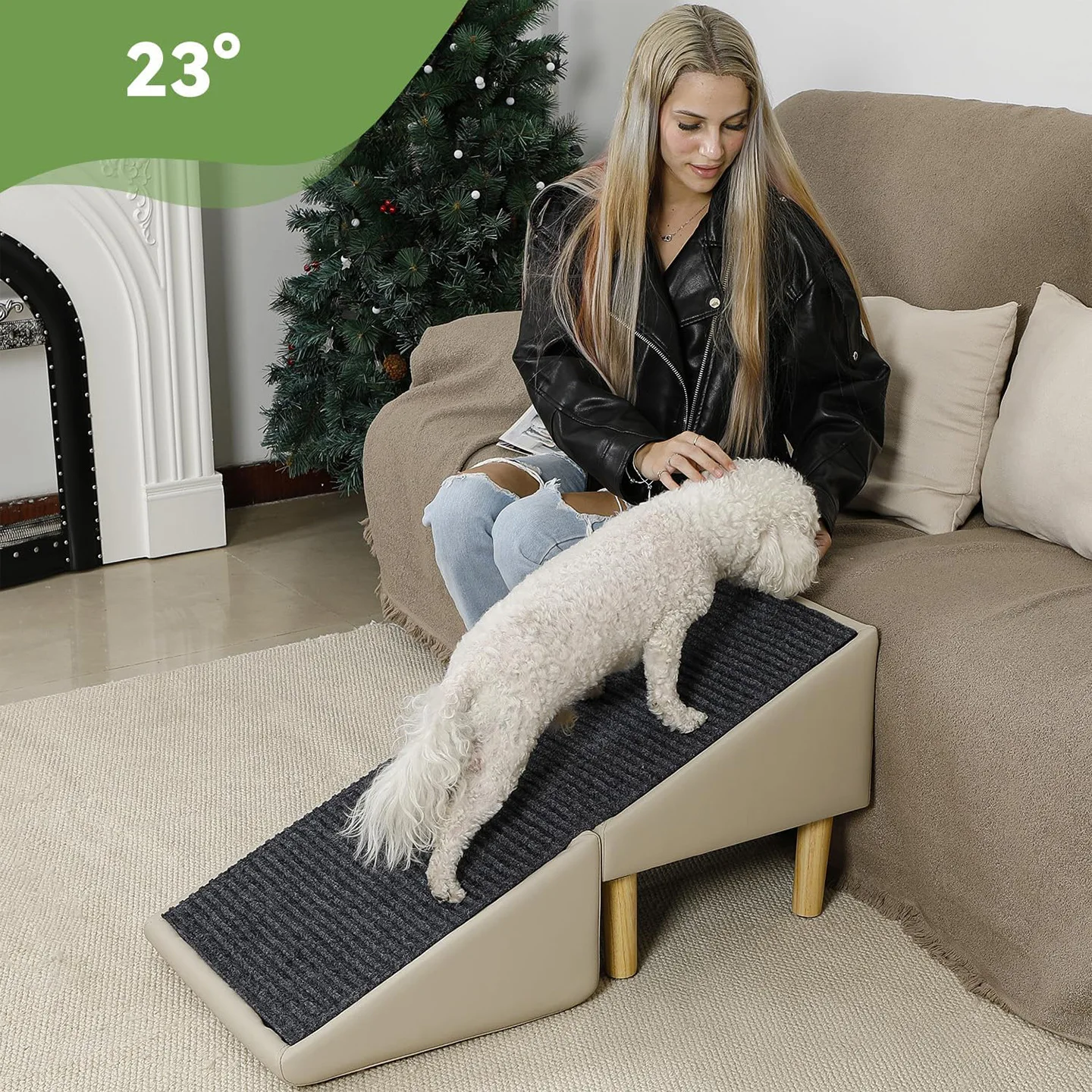 Escalera plegable 2 en 1 para perros y gatos – Antideslizante - imagen 4