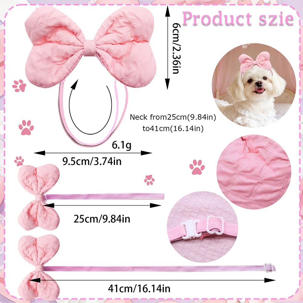 Lazos ajustables pastel para perros y gatos – Accesorios de peluquería - imagen 2