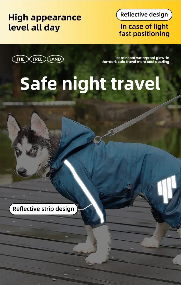 Ropa impermeable para perros pequeños, abrigos de lluvia para mascotas, chaqueta impermeable para cachorros, tira reflectante, Yorkie, Chihuahua, producto para mascotas - imagen 3