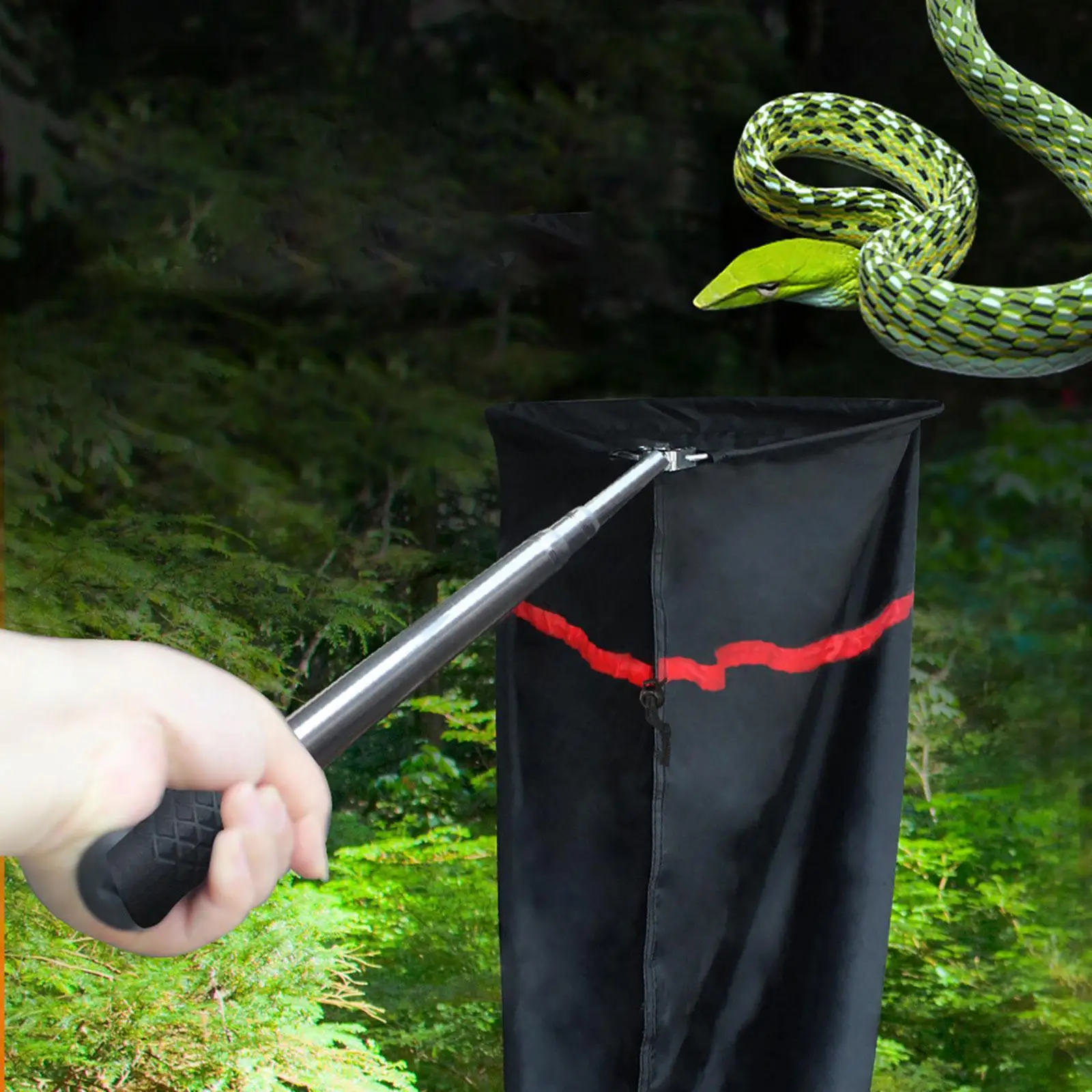Snake Catcher Net Foldable Reptile Catching Equipment for Capturing Removing