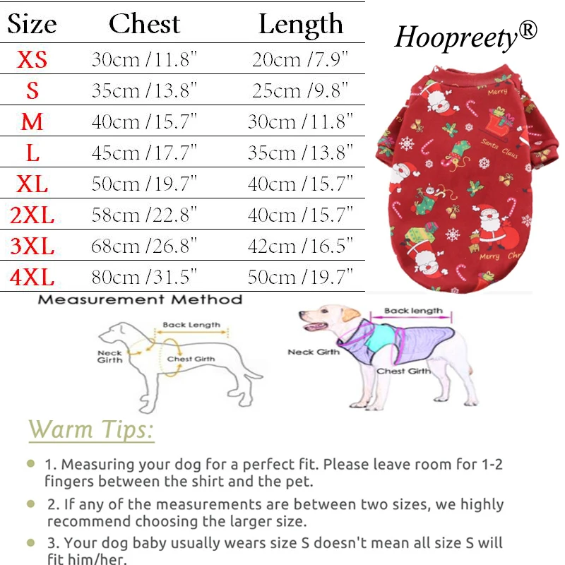 Sudaderas con capucha para perros grandes, suéter navideño, ropa cálida de invierno con forro polar para mascotas, vacaciones navideñas para cachorros para perros medianos y grandes - imagen 4
