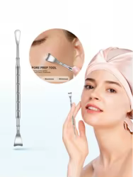 Herramienta acero inoxidable para espinillas y puntos negros