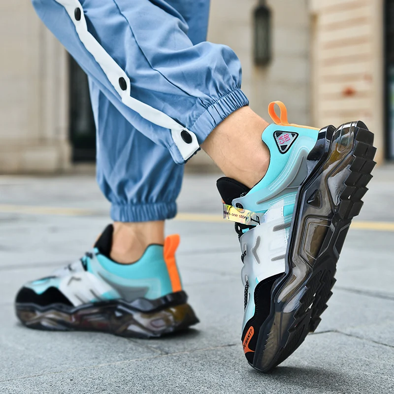 Zapatillas de deporte masculinas de moda Tenis zapatos de lujo para hombre entrenador Casual carrera zapatos transpirables mocasines zapatos para correr - imagen 5