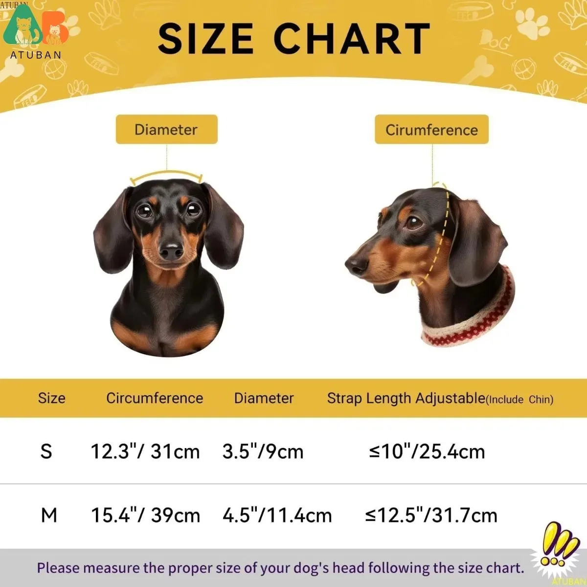 Casco para perro ATUBAN, casco para motocicleta para mascotas, gorro de seguridad duro para perros pequeños y gatos con cinturón ajustable, protección para la cabeza para cachorros - imagen 3