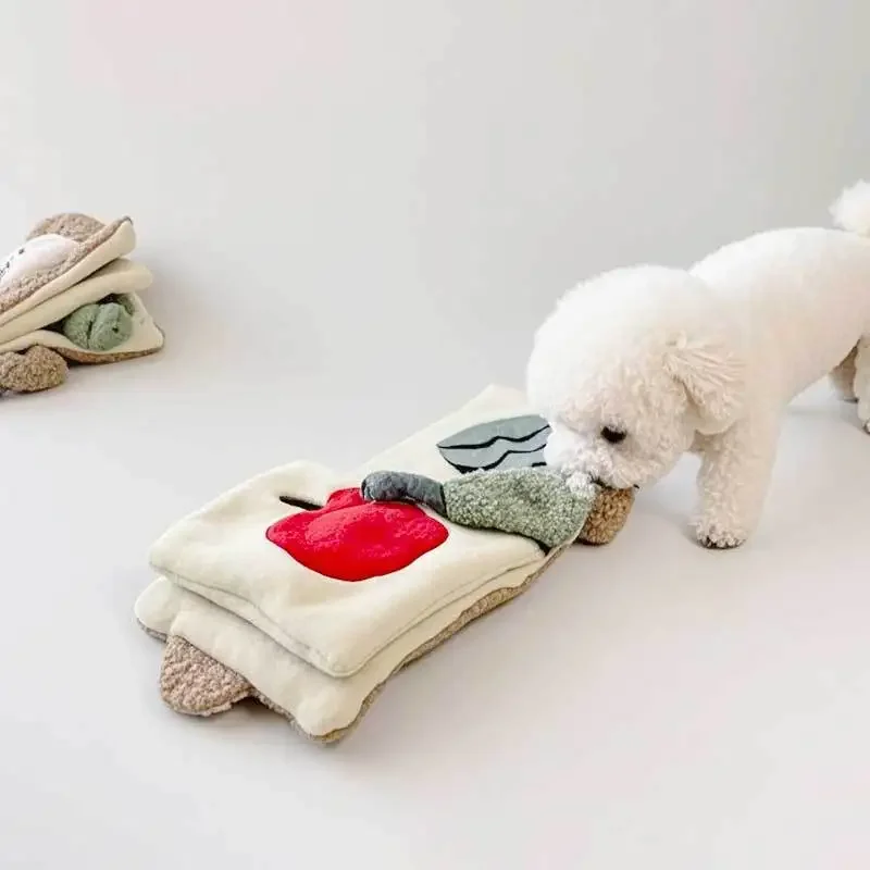 Divertidos monos, ratón, juguetes para perros, libros, comida lenta, sonido con olor, juguetes, libros de comida oculta, suministros para mascotas, accesorios para perros Pomerian - imagen 3