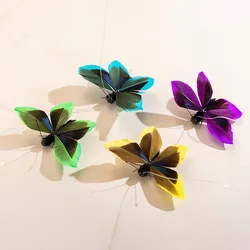 4 plumas de caza para gatos – Juguete interactivo con palo