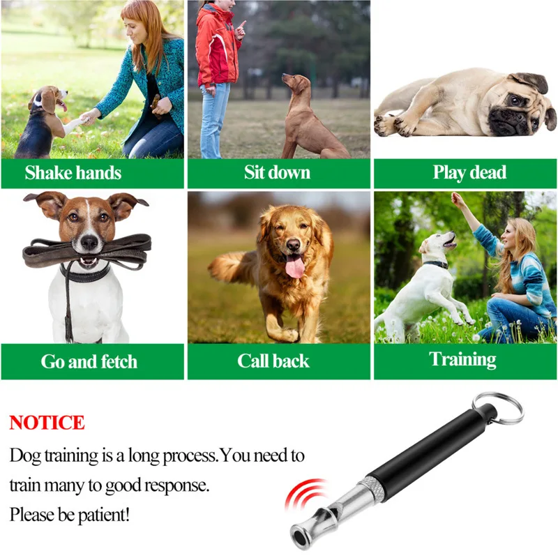Silbato ultrasónico para entrenamiento de perros, herramienta de instrucciones de supervisión, antiladridos, accesorios para cachorros - imagen 3