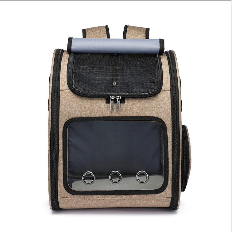 Mochila portátil transpirable para mascotas, mochila para perros, coche de peluche, bolsa plegable para mascotas, suministros para gatos transpirables y ligeros - imagen 4