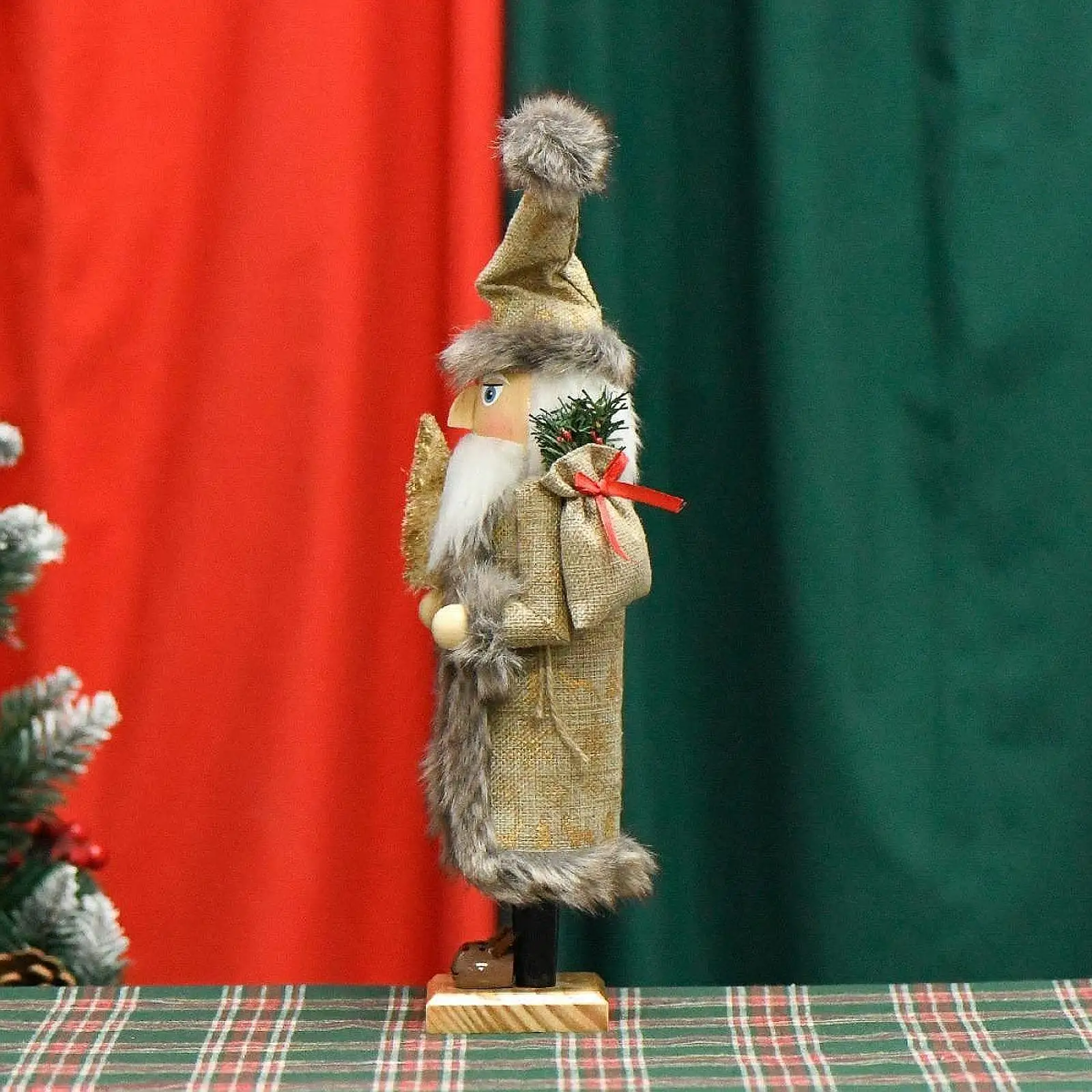 Christmas Nutcracker Ornament Traditional Christmas Decor Nutcracker Figurine for Fireplace Christmas Tree Birthday Festive