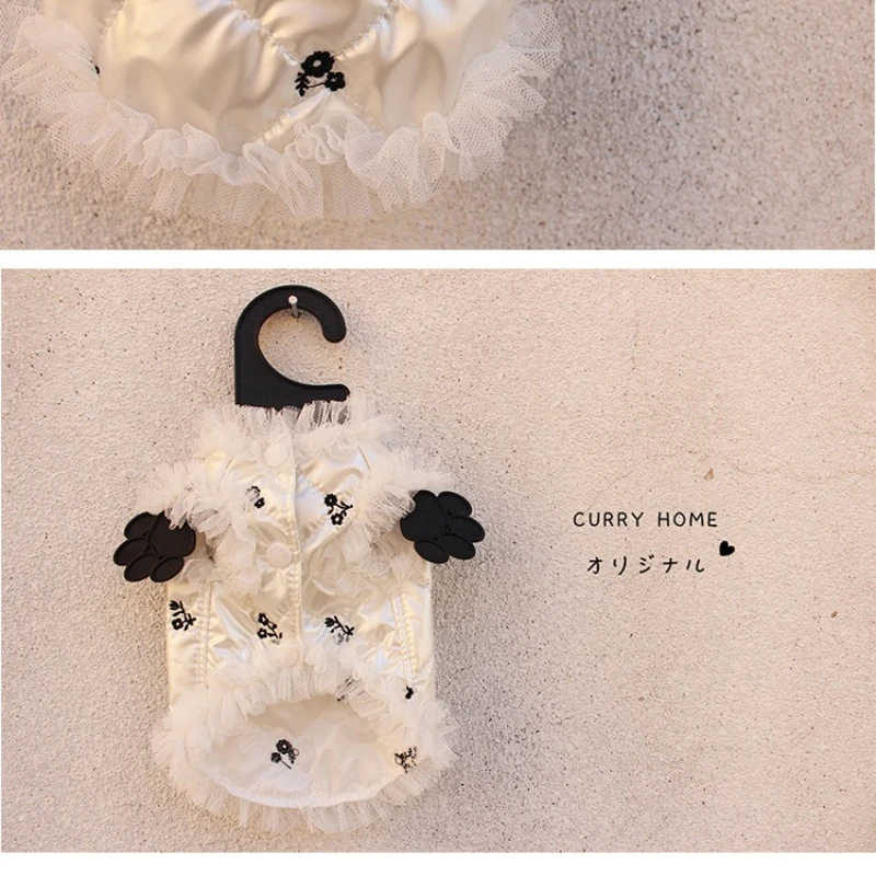 Ropa de algodón para otoño e invierno para mascotas, ropa de algodón para perros, abrigo Universal para gatos y Yorkshire, ropa cálida súper pequeña Universal - imagen 4