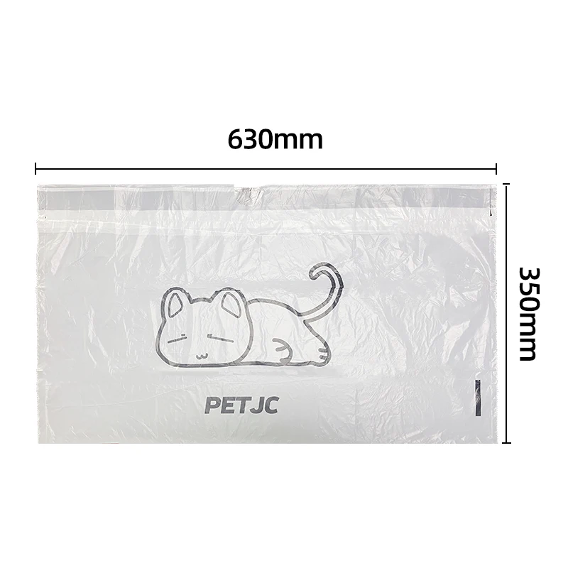 PETJC-bolsa de basura especial automática para baño de gatos, accesorios para colchas, un paquete de tres rollos, suministros de limpieza para mascotas - imagen 3